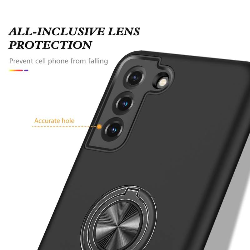 For Samsung Galaxy S21 5G PC + TPU Shockproof Magnetic Protective Case with Invisible Ring Holder...