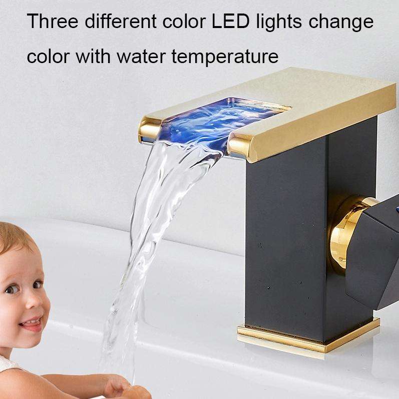 Smart Color-changing Temperature Recognition Faucet, Specification: C Style