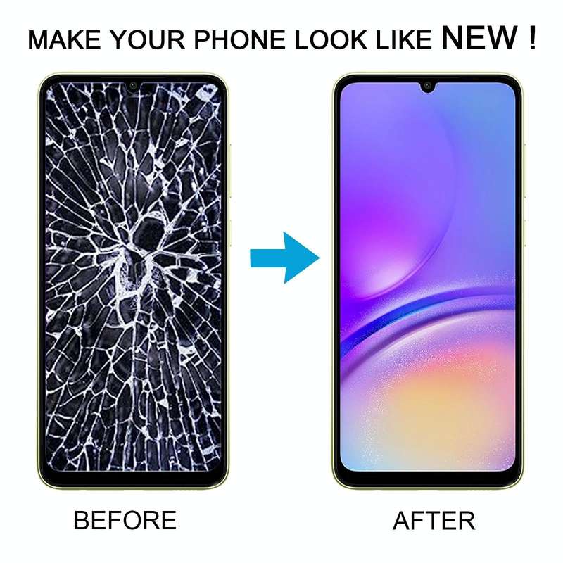 For Samsung Galaxy A05 SM-A055F Original LCD Screen Digitizer Full Assembly with Frame (Black)