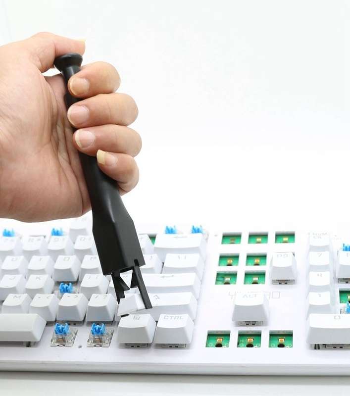 Keycap Puller ABS Plastic Keycap Remover Switch Extractor Tool(Black)
