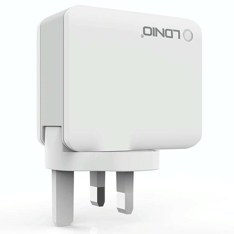 LDNIO A4403 4.4A 4 x USB Ports Smart Travel Charger, UK Plug