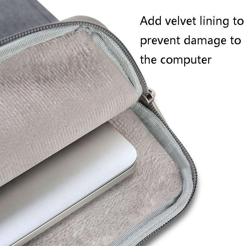 JRC MR30 Laptop Bag Waterproof Shock Absorbing Notebook Hand Inbound Bag, Size: 14 inch(Light Grey)