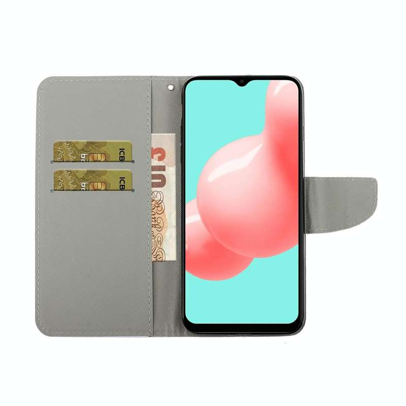 For Samsung Galaxy A32 5G Colored Drawing Pattern Horizontal Flip Leather Case with Holder & Card...