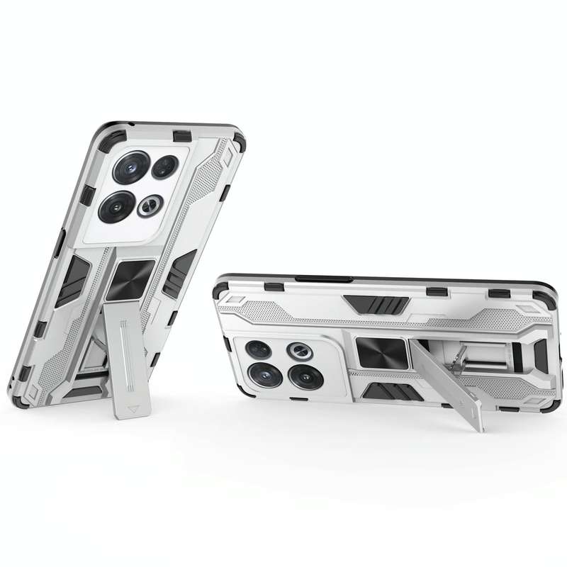For OPPO Reno8 Pro 5G Supersonic PC + TPU Shock-proof Phone Case(Silver)