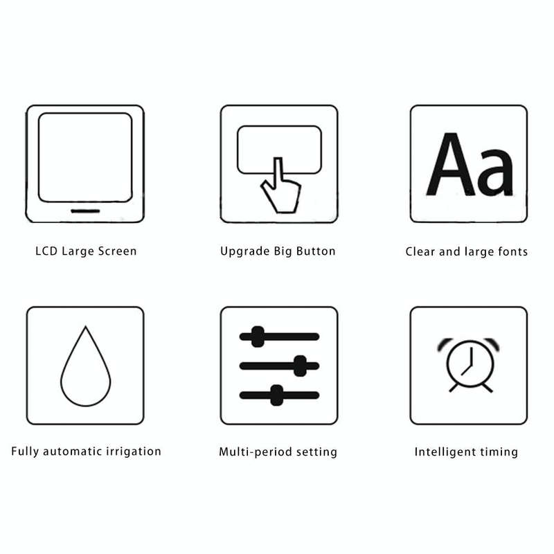 Universal LCD Screen Sprinkler Controller Outdoor Garden Solenoid Valve Timer Automatic Watering ...