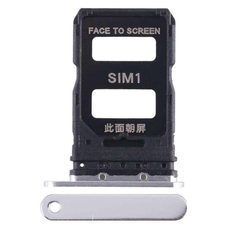 For Xiaomi 13 Pro SIM Card Tray + SIM Card Tray (Silver)