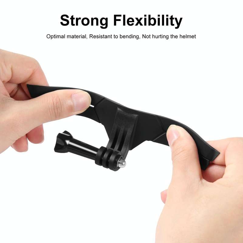 PULUZ Bending Action Camera Motorcycle Helmet Chin Mount (Black)