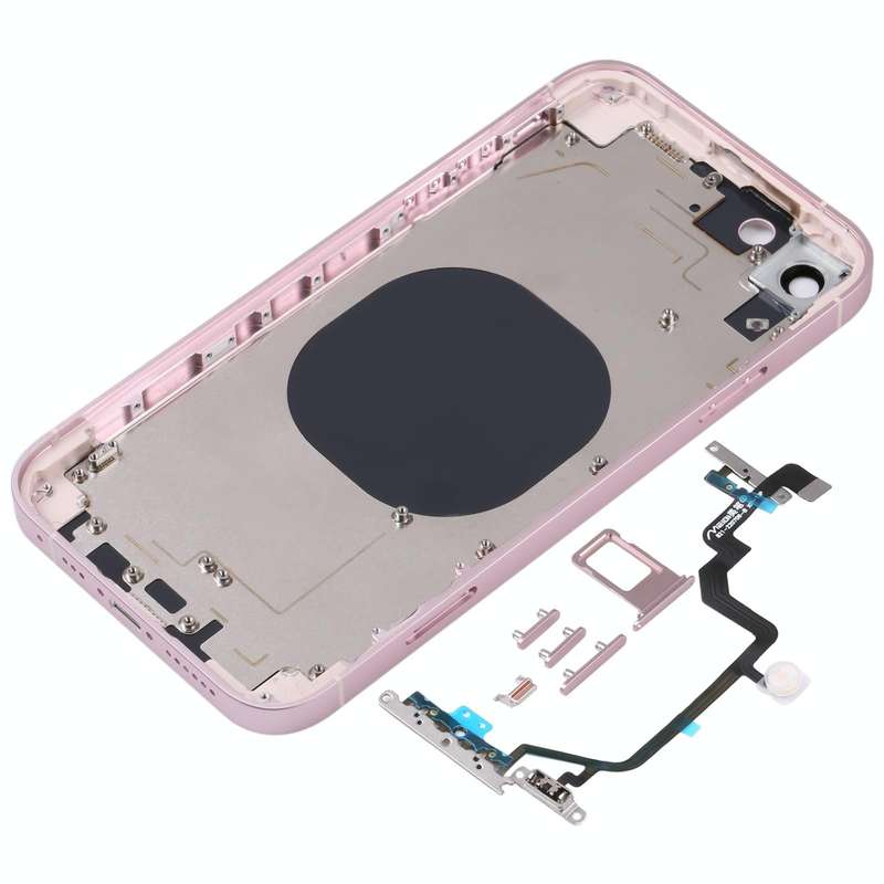 Back Housing Cover with Appearance Imitation of iP14 for iPhone XR(Pink)