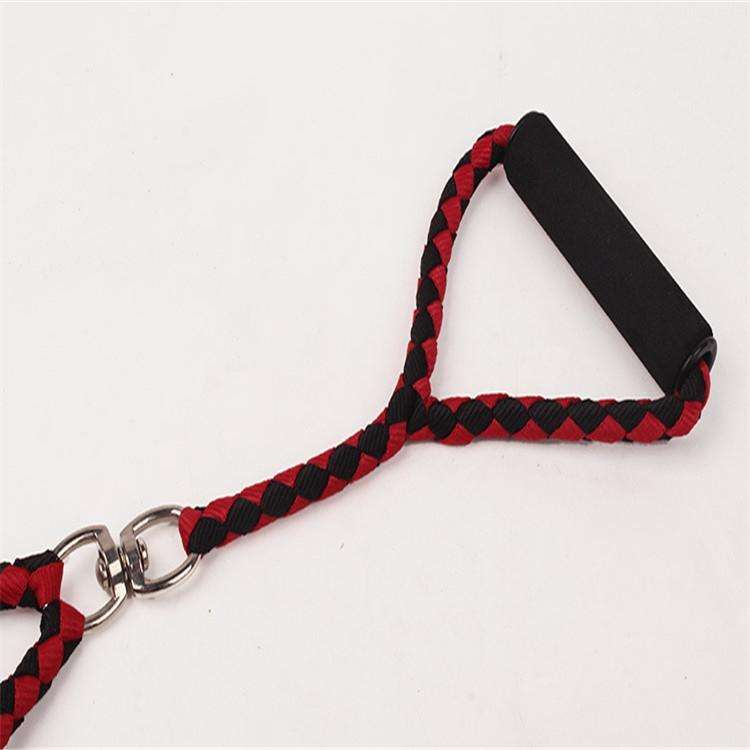 Double Dog Leashes Anti-winding Pet Traction Rope, Size:1.4m(Black)