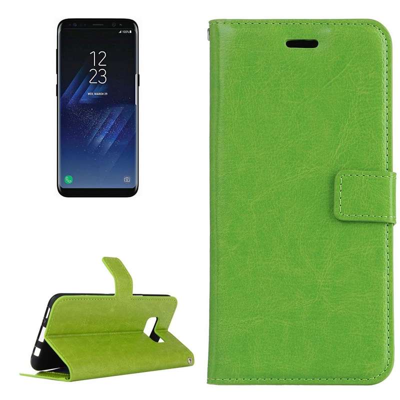 For Galaxy S8 Retro Crazy Horse Texture Horizontal Flip Leather Case with Holder & Card Slots & W...