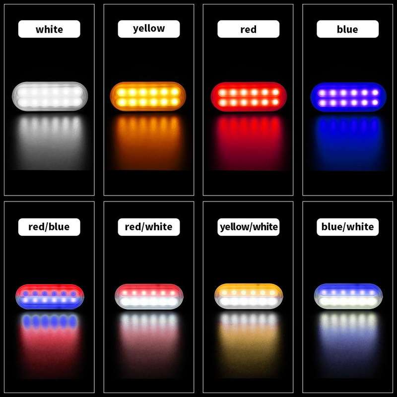 DC12V-24V / 36W Car Truck Emergency Strobe Flash Warning Light 12LEDs Ultra-thin Side Lights(Red ...