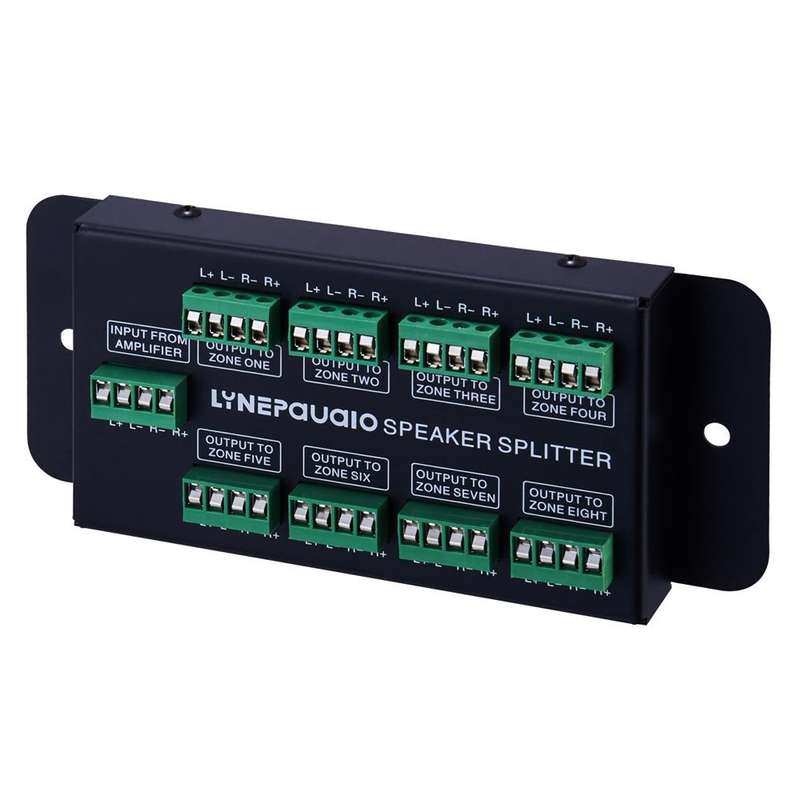 1 In 8 Out Amplifier And Sound Speaker Distributor, 8-Area Sound Source, Signal Distribution Pane...