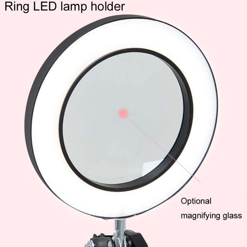 8X Magnifying Glass Lamp Beauty Nail Tattoo Repair Office Reading Lamp, Colour: Without Magnifyin...
