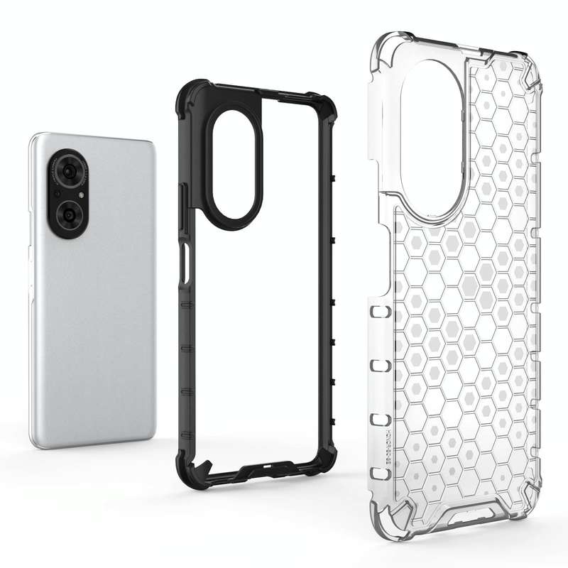 For Honor 50 SE / Huawei nova 9 SE Shockproof Honeycomb PC + TPU Phone Case(White)