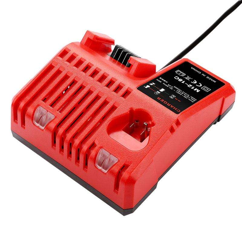 M12-18C For Milwaukee 18V Power Tools Battery Charger, Plug: US