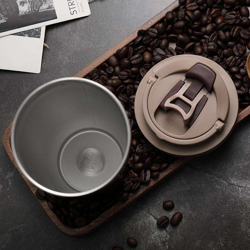 500ML Portable Stainless Steel Creative Gift Coffee Cup Office Vacuum Thermos Mug(Navy Blue)
