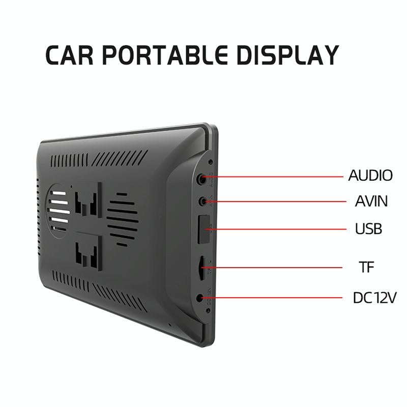 X70-1 Car 7 inch IPS Portable Smart Screen Wireless Screen Projection Carplay Android Auto(Black)