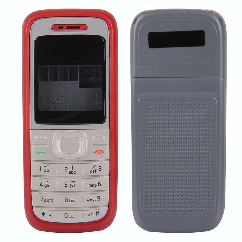 Full Housing Cover (Front Cover + Middle Frame Bezel + Battery Back Cover) for Nokia 1200 / 1208 ...