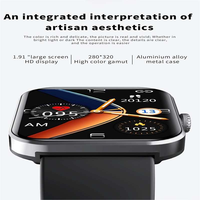 F57L 1.91 inch Color Screen Smart Watch,Support Heart Rate Monitoring / Blood Pressure Monitoring...