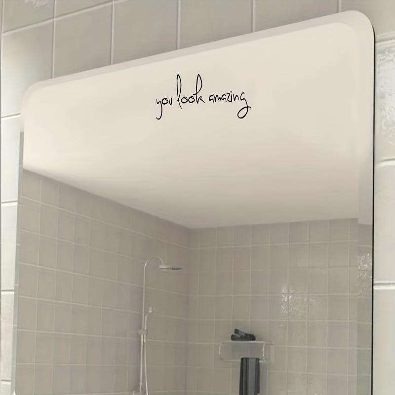 You look amazing 2pcs /Set Waterproof and Oilproof Vinyl Stickers Mirror Decorative Stickers