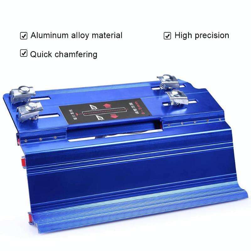 45 Degree Stone Cutting Marble Tile Ceramic Bevel Cutter Chamfering Device(Silver)