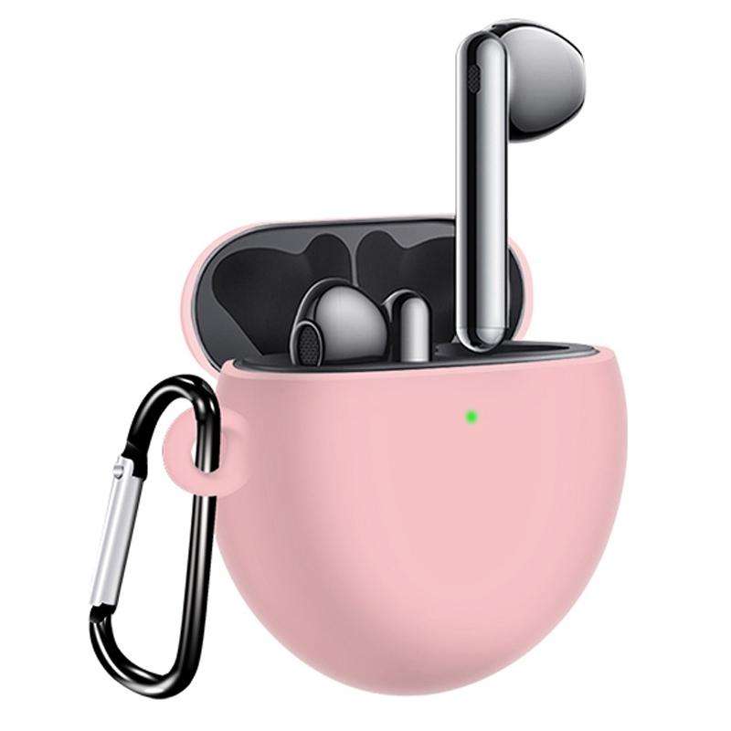 For Huawei Freebuds 4 Full Coverage Waterproof Silicone Wireless Earphone Protective Case with Ho...