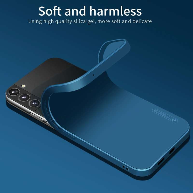 For Samsung Galaxy S22 5G PINWUYO Liquid Silicone TPU Phone Case(Blue)