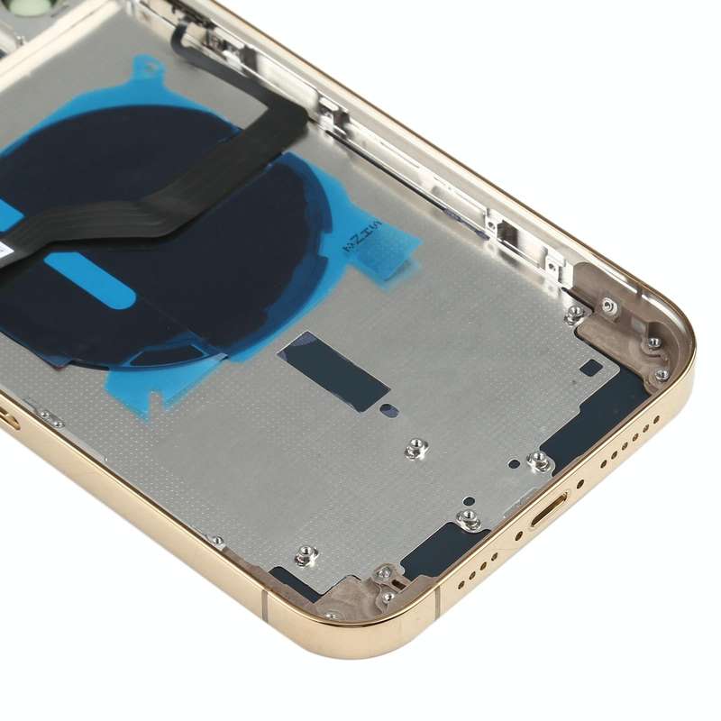 Battery Back Cover (with Side Keys & Card Tray & Power + Volume Flex Cable & Wireless Charging Mo...