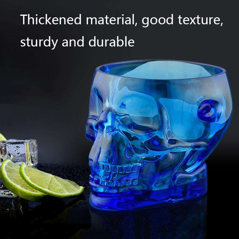 1.5L Acrylic Bar Skull Shape Ice Bucket(Transparent)