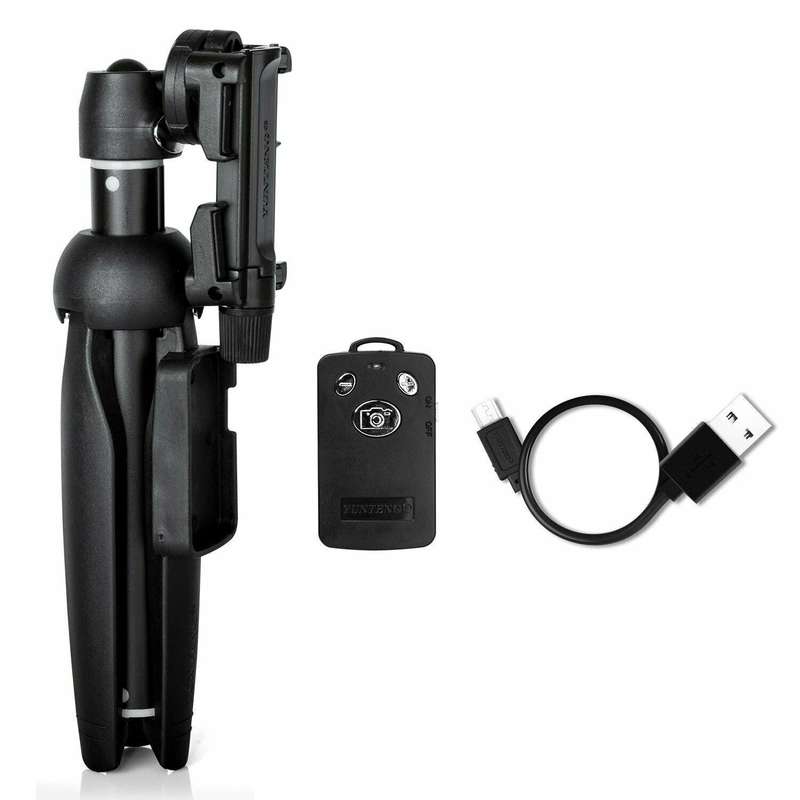 Yunteng YT-9928 3 in 1 Handheld Tripod, Monopod Selfie Stick, Bluetooth Remote Shutter for All Sm...
