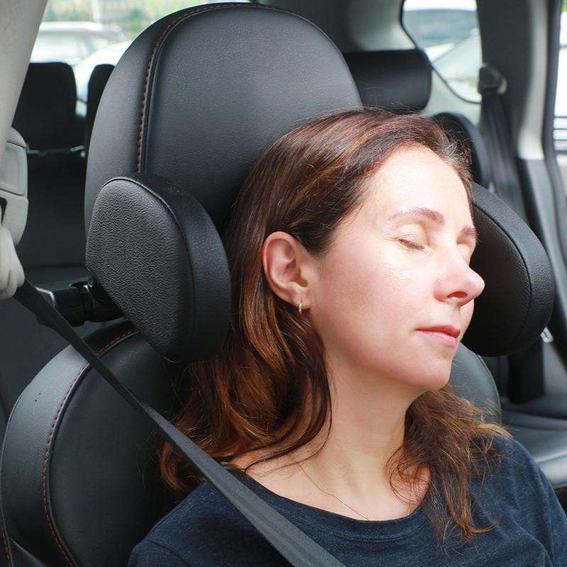 A02 Adjustable Car Auto U-shaped Memory Foam Neck Rest Cushion Seat Pillow(Black)