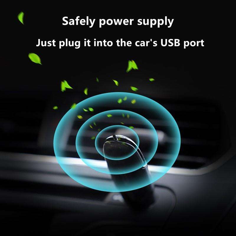 EP204 Portable USB Car Negative Ion Air Purifier(Black)