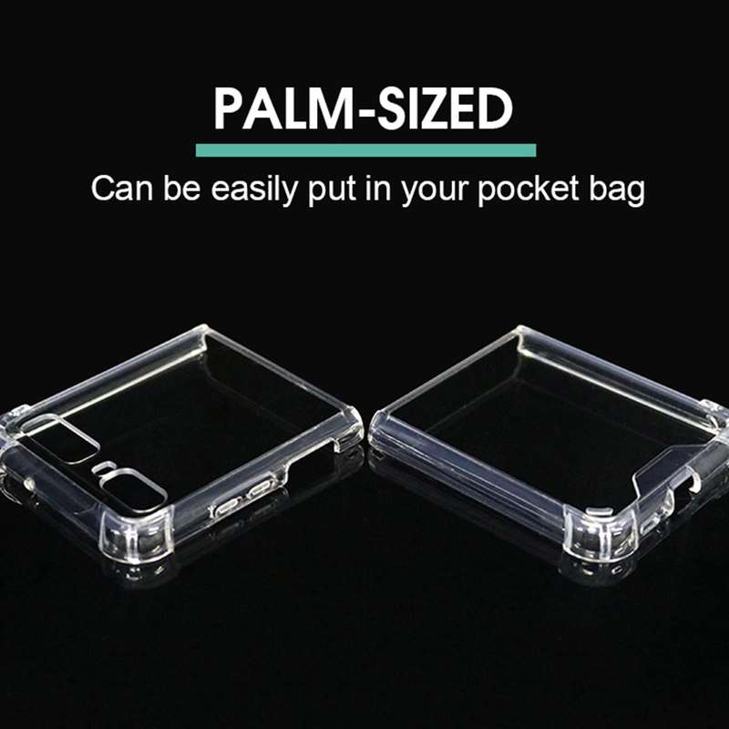 For Samsung Galaxy Z Flip / Galaxy Z Flip 5G Four-corner Airbag Shockproof Phone Case(Transparent)