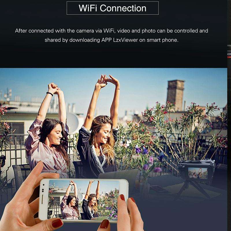 ORDRO AC3 3.1 inch IPS Screen 4K Full HD 13MP Night Vision WiFi Live Camcorder DV Digital Camera,...