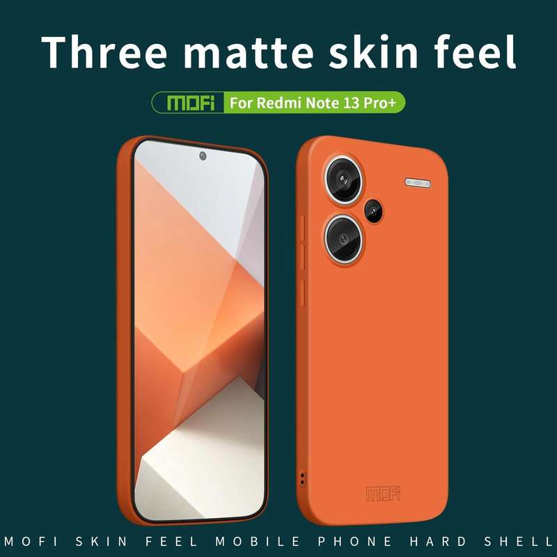For Xiaomi Redmi Note 13 Pro+ MOFI Qin Series Skin Feel All-inclusive PC Phone Case(Gray)