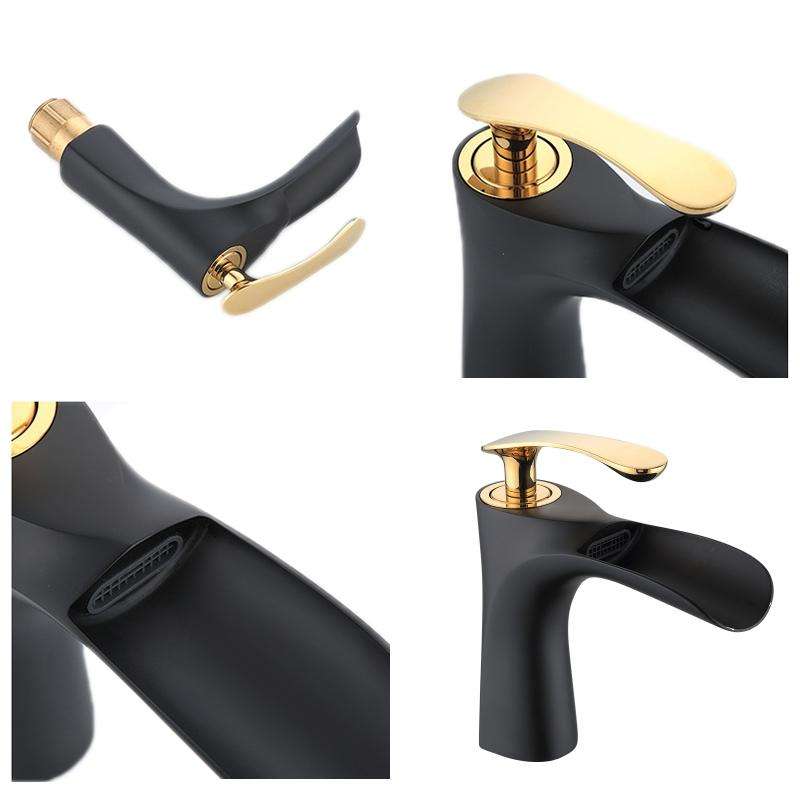 Washbasin All Copper Diamond Hot And Cold Water Faucet(Brushed)