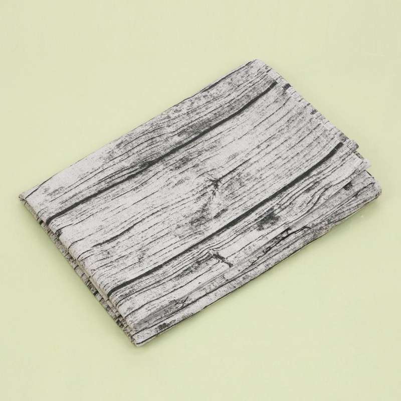 Vintage Popular Table Cloth Linen Rectangular Tablecloth Wooden Grain Dustproof Restaurant Table ...
