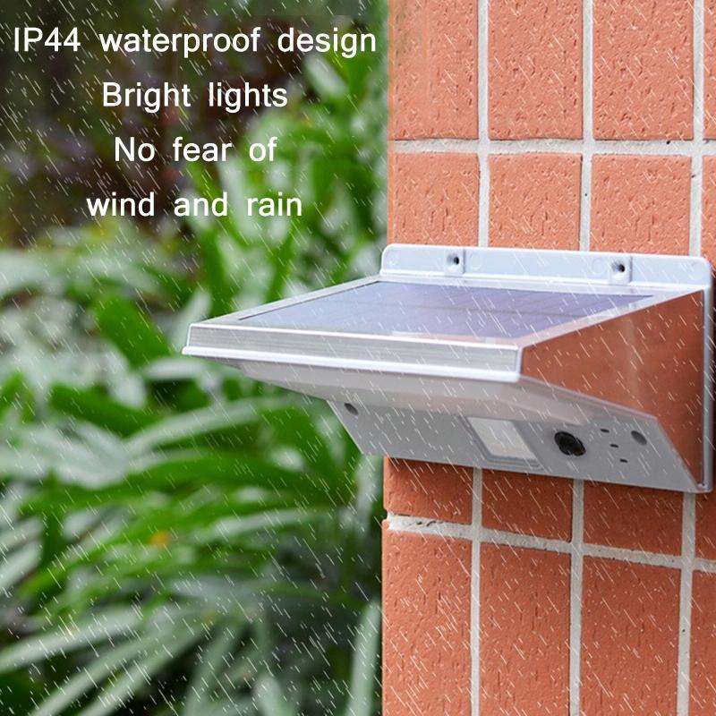 Outdoor Solar Body Sensing LED Lighting Wall Light(Warm White Light)