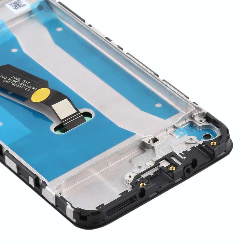 OEM LCD Screen for Huawei Y6p Digitizer Full Assembly with Frame(Black)