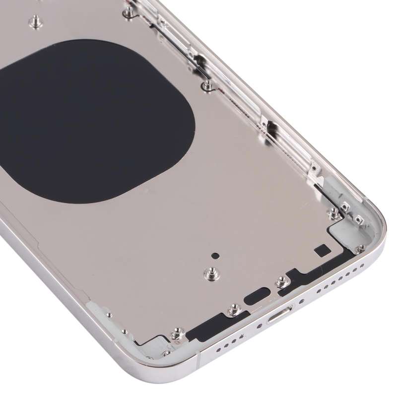Back Housing Cover with Appearance Imitation of iP13 Pro Max for iPhone XS Max(White)