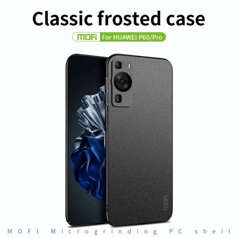 For Huawei P60 / P60 Pro MOFI Fandun Series Frosted PC Ultra-thin All-inclusive Phone Case(Gray)