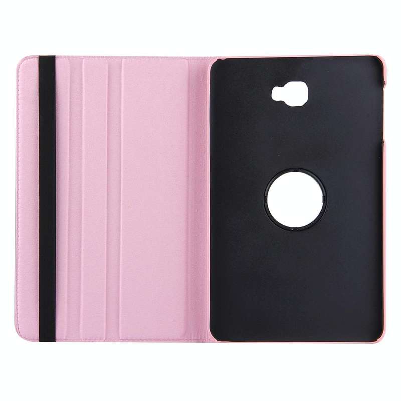 For Galaxy Tab A 10.1 / T580 Litchi Texture Horizontal Flip 360 Degrees Rotation Leather Case wit...