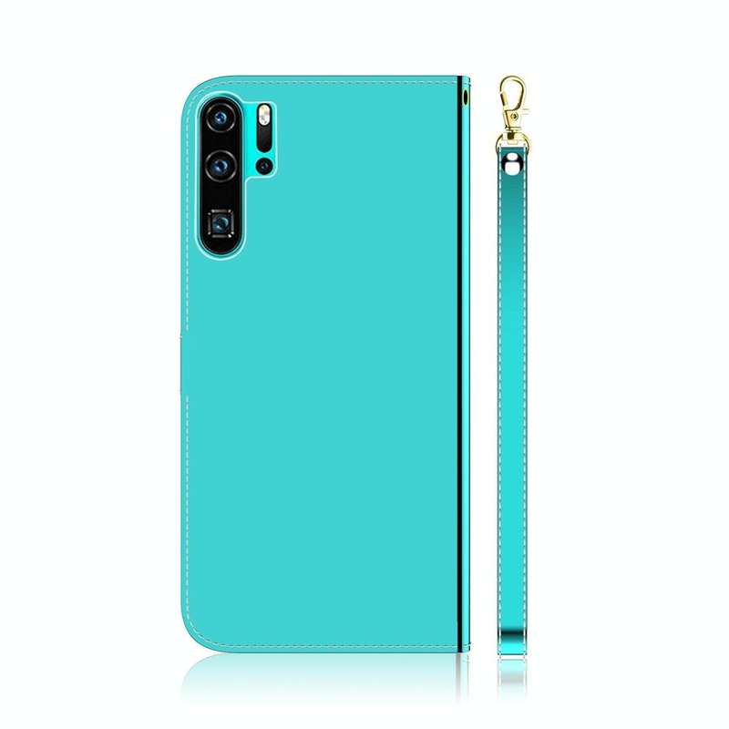 For Huawei P30 Pro Imitated Mirror Surface Horizontal Flip Leather Case with Holder & Card Slots ...