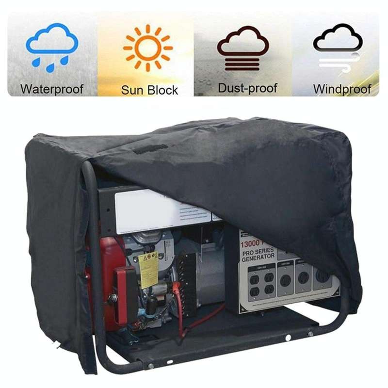 210D Oxford Cloth Generator Waterproof and Dustproof Protective Cover, Size:97x76x76cm(Black)