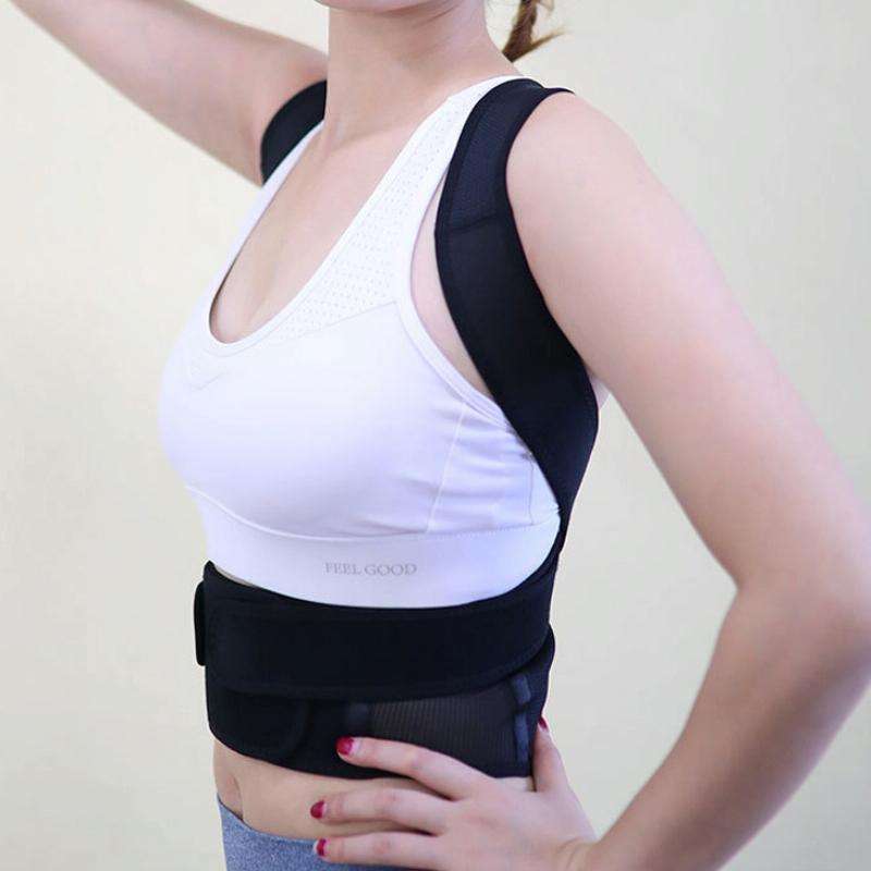 Breathable Anti-hunchback Posture Correction Belt, Specification: L(Black)