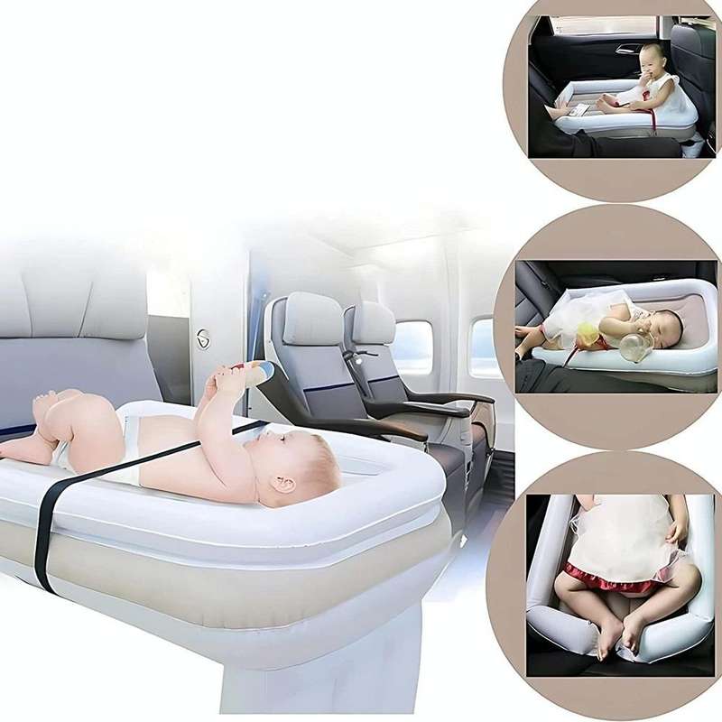 Outdoor Travel Baby Inflatable Bed Children Car Rear Folding Bed Aircraft Inflatable Mattress, Co...