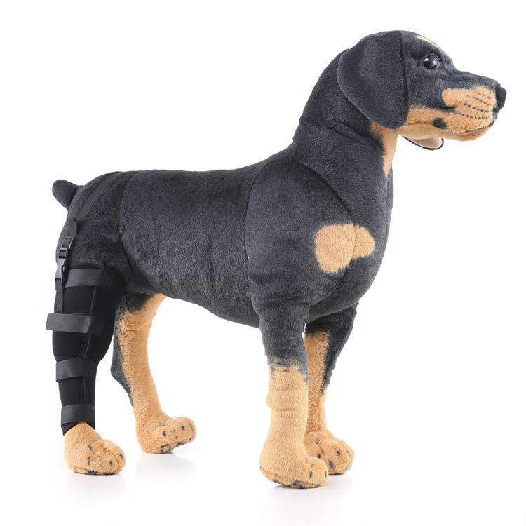 HJ19 Pet Surgery Rehabilitation Back Leg Protector Walking Aids, Size: XS(Black Right Back Leg)