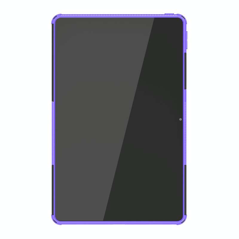 For Lenovo Tab M10 Plus 10.6 3rd Gen 2022 Tire Texture TPU+PC Shockproof Case with Holder(Purple)