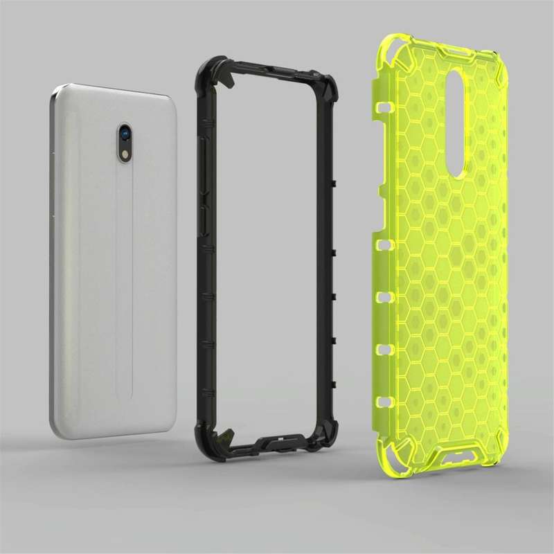 For Redmi 8 Shockproof Honeycomb PC + TPU Case(Green)