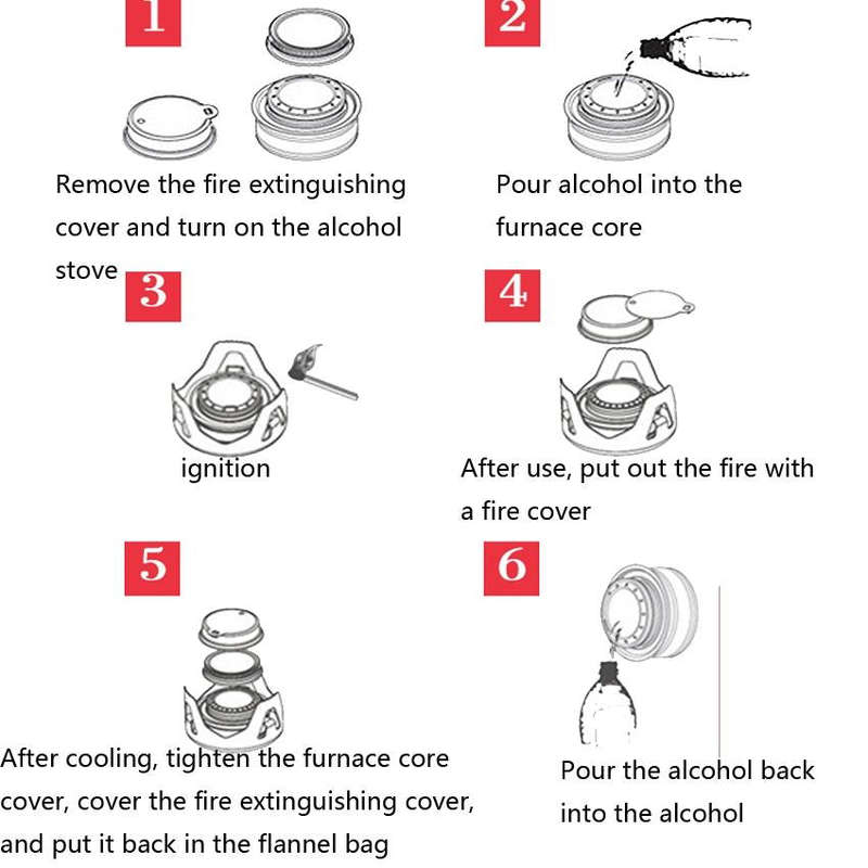 Outdoor Camping Alcohol Stove Vaporized Liquid Alcohol Atove Mini Alcohol Stove Portable Creative...